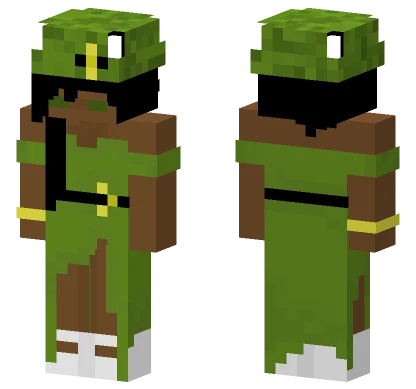 St Patricks Day Black Female Minecraft skin