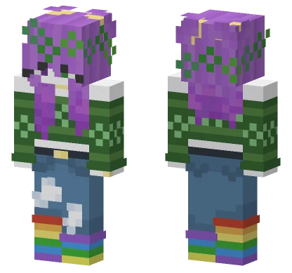 St Patricks Day Ghost Girl Minecraft skin