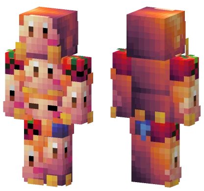 Stack of Waddle Dee Minecraft skin