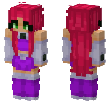 Starfire Cartoon Network Minecraft skin
