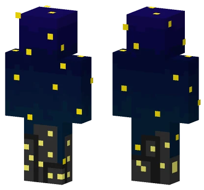 Starlit City Night Minecraft skin