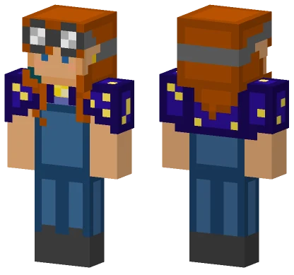 Starry Girl Minecraft skin
