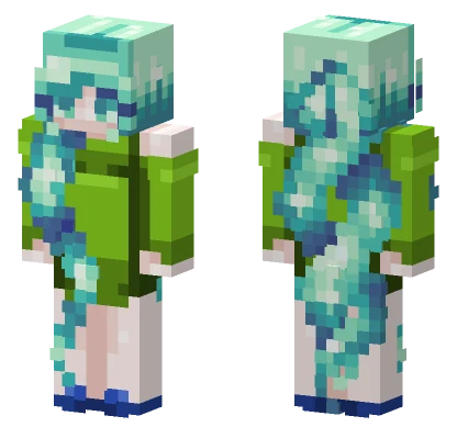 Starry Magic Girl Minecraft skin