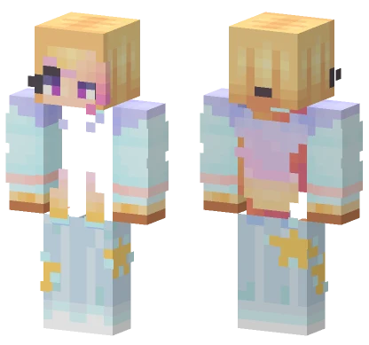 Starry Pajamas Girl Minecraft skin