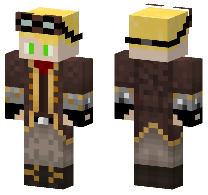 Steampunk Blonde Dude Minecraft skin