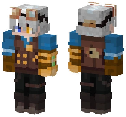 Steampunk Mad Scientist Minecraft skin