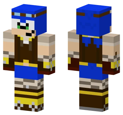 Steampunk Sonic Minecraft skin