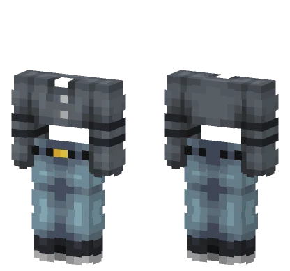 Steel Stripe Top High Blue Jeans Minecraft skin