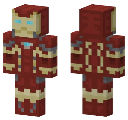 Steve Brown Iron Man Minecraft skin