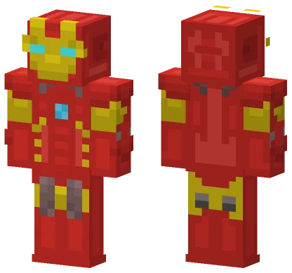 Steve Brown Iron Man Minecraft skin