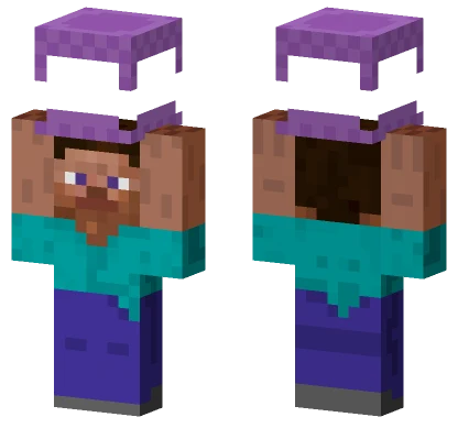 Steve Holding Shulker Box Minecraft skin