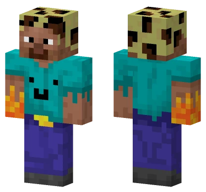 Steve Leopard Buzzcut Minecraft skin
