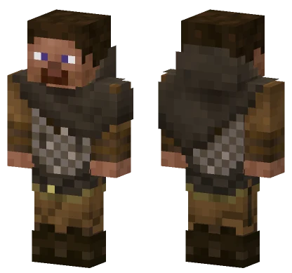 Steve Medieval Short Cloak Minecraft skin
