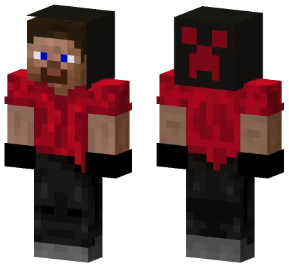 Steve Skin Red Shirt Black Pants Minecraft skin