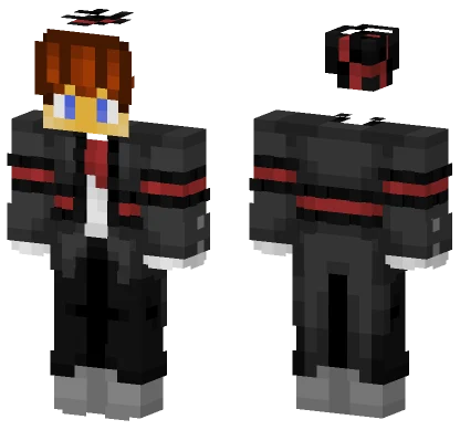 Still Workinn Black Suit Minecraft skin