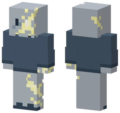 Stone Glowy Guy Minecraft skin