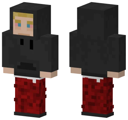 Stoner Hoodie Pajamas Blonde Guy Minecraft skin