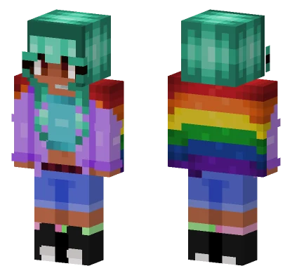 Straight Girl Crush 3 Minecraft skin