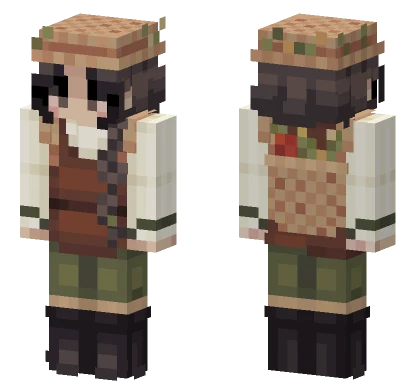 Straw Hat Boy Minecraft skin