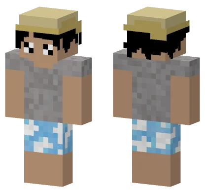 Straw Hat Boy Minecraft skin