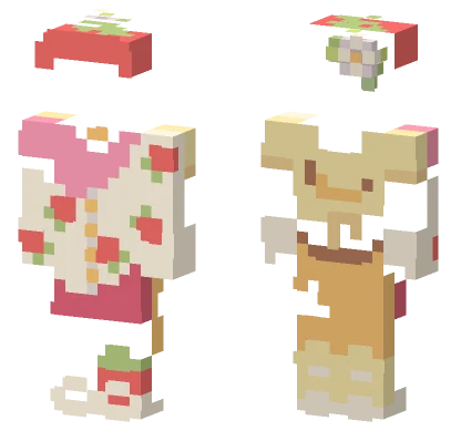 Strawberry Banana Smoothies Raffle Minecraft skin