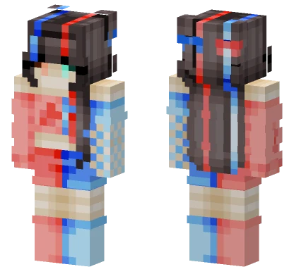 Strawberry Blueberry Minecraft skin