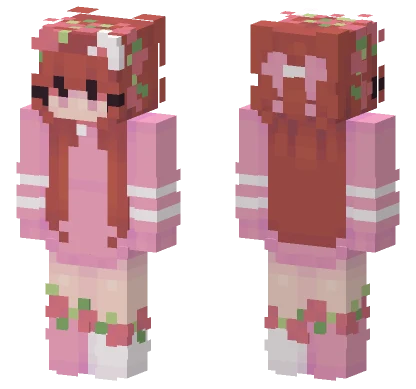 Strawberry Cake Girl Minecraft skin