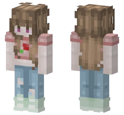 Strawberry Fields Girl Minecraft skin