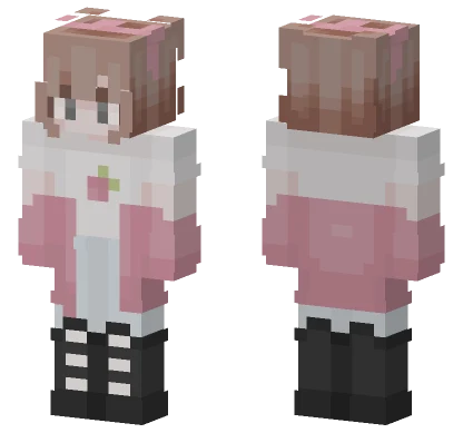 Strawberry Girl Minecraft skin