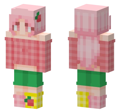 Strawberry Girl Minecraft skin
