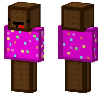 Strawberry Ice Cream Sandwich Minecraft skin