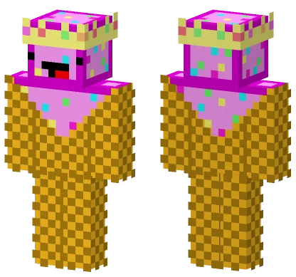Strawberry Ice Cream Skeppy Minecraft skin