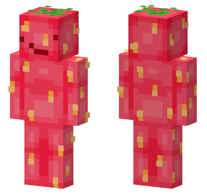 Strawberry Man Minecraft skin