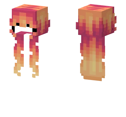 Strawberry Mango Sherbet Fade Minecraft skin