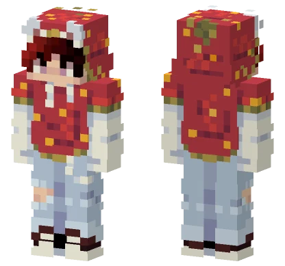 Strawberry Milkshake Minecraft skin