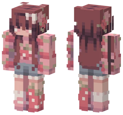 Strawberry Picking Persona Minecraft skin