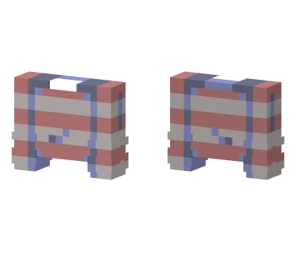 Striped Blue Red Shirt Minecraft skin