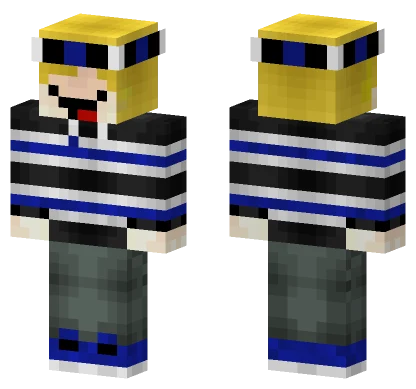 Striped School Uniform Minecraft skin