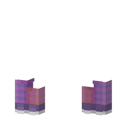 Striped Shoes Socks Outfit Minecraft skin