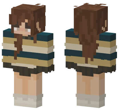 Girl in Sweater Minecraft skin