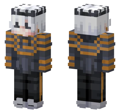 Stripes Orange No Flowers Minecraft skin