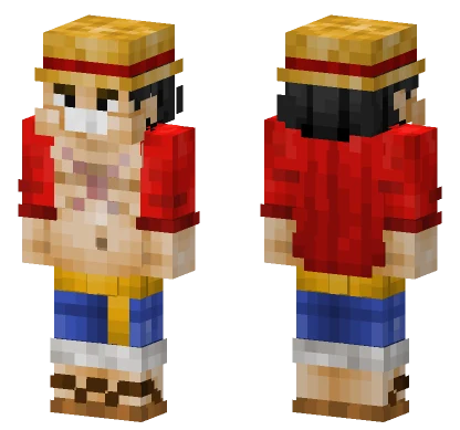 Stuffed Strawhat Luffy Minecraft skin