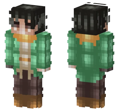 Subaru Natsuki Without Cloak Minecraft skin