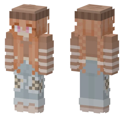 Suika Peach Minecraft skin