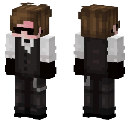 Suit With Glasses Minecraft skin