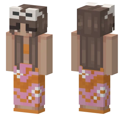 Summer Beach Girl V2 Minecraft skin