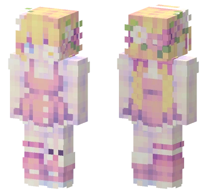 Summer Blush Girl Minecraft skin