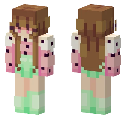Summer Boba Girl Minecraft skin
