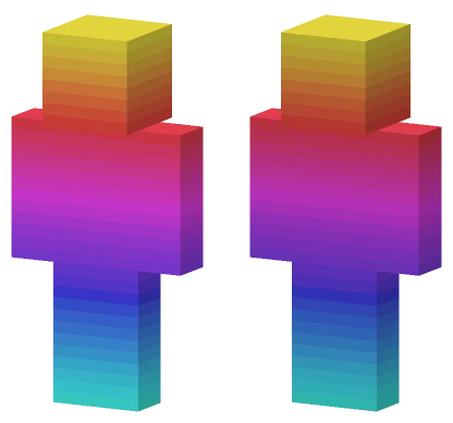 Summer Colors Yellow Fade Blue Minecraft skin