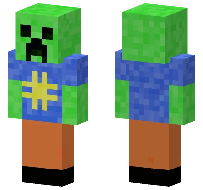 Summer Creeper Minecraft skin